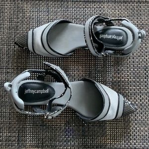 Jeffrey Campbell Enrich Sandals, Size 7, Python